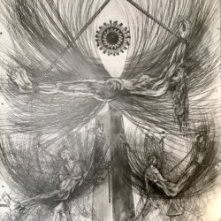 Ilkka Sariola – Sarjasta Dies Irae Drawings, lyijykynä ja grafiitti paperille, 2019-2020